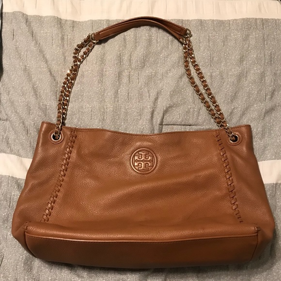 Tory Burch Handbags - Tan Marion slouchy shoulder